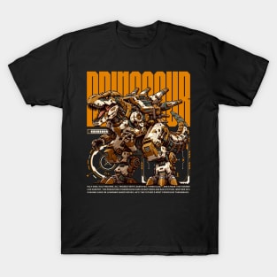 Dinosaur Sci-fi Japan Future Mecha Dino Animals Robot T-Shirt